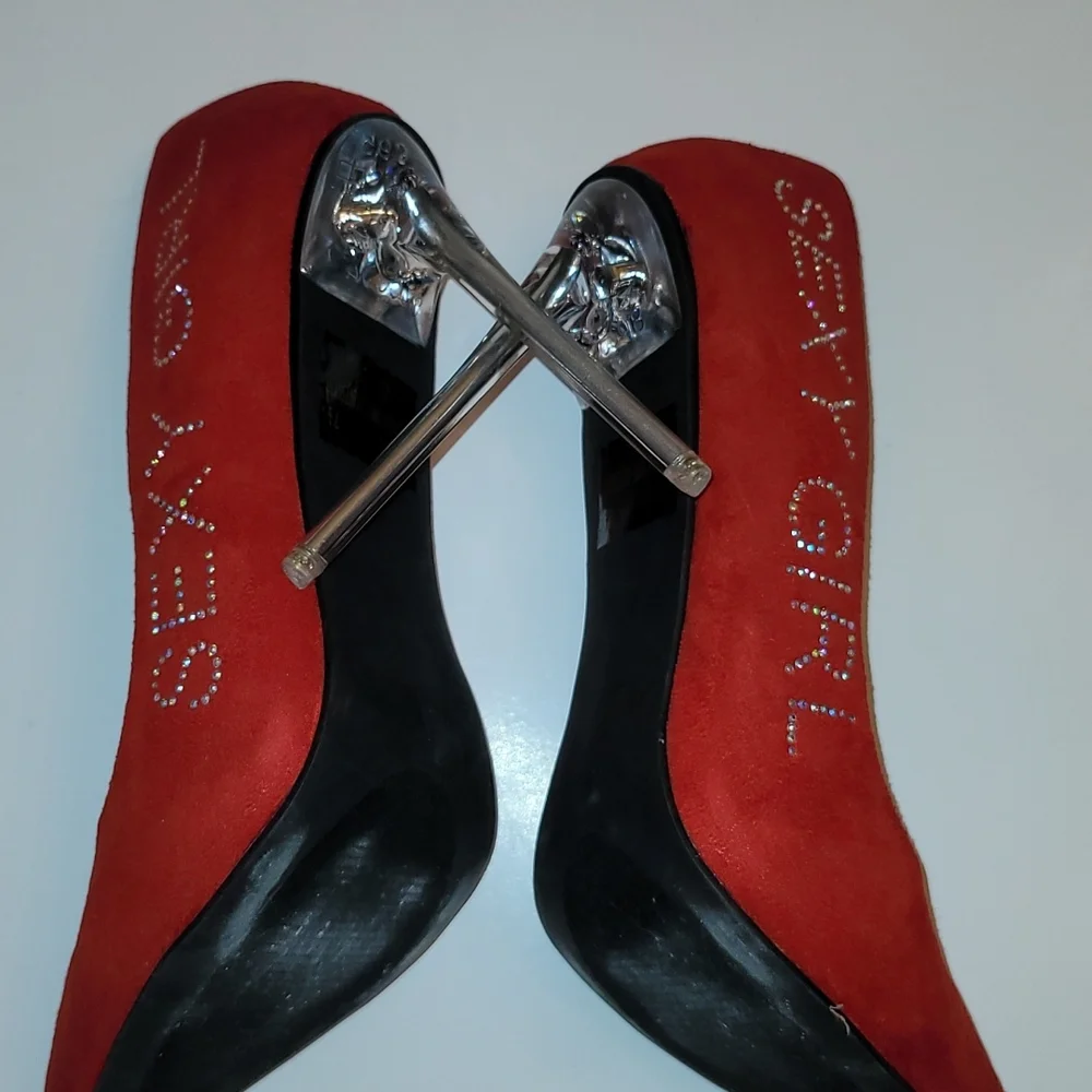 Red Crystal "Sexy Girl" High Heels ๐ - Picture 5 of 16